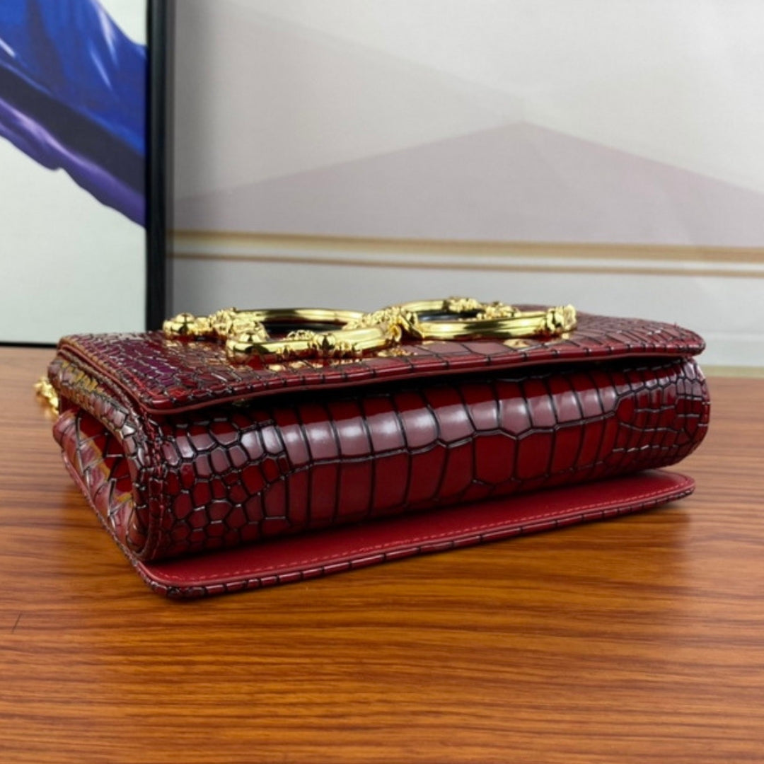 Bolsa DG tiracolo Girls Vermelho com detalhes 21cm