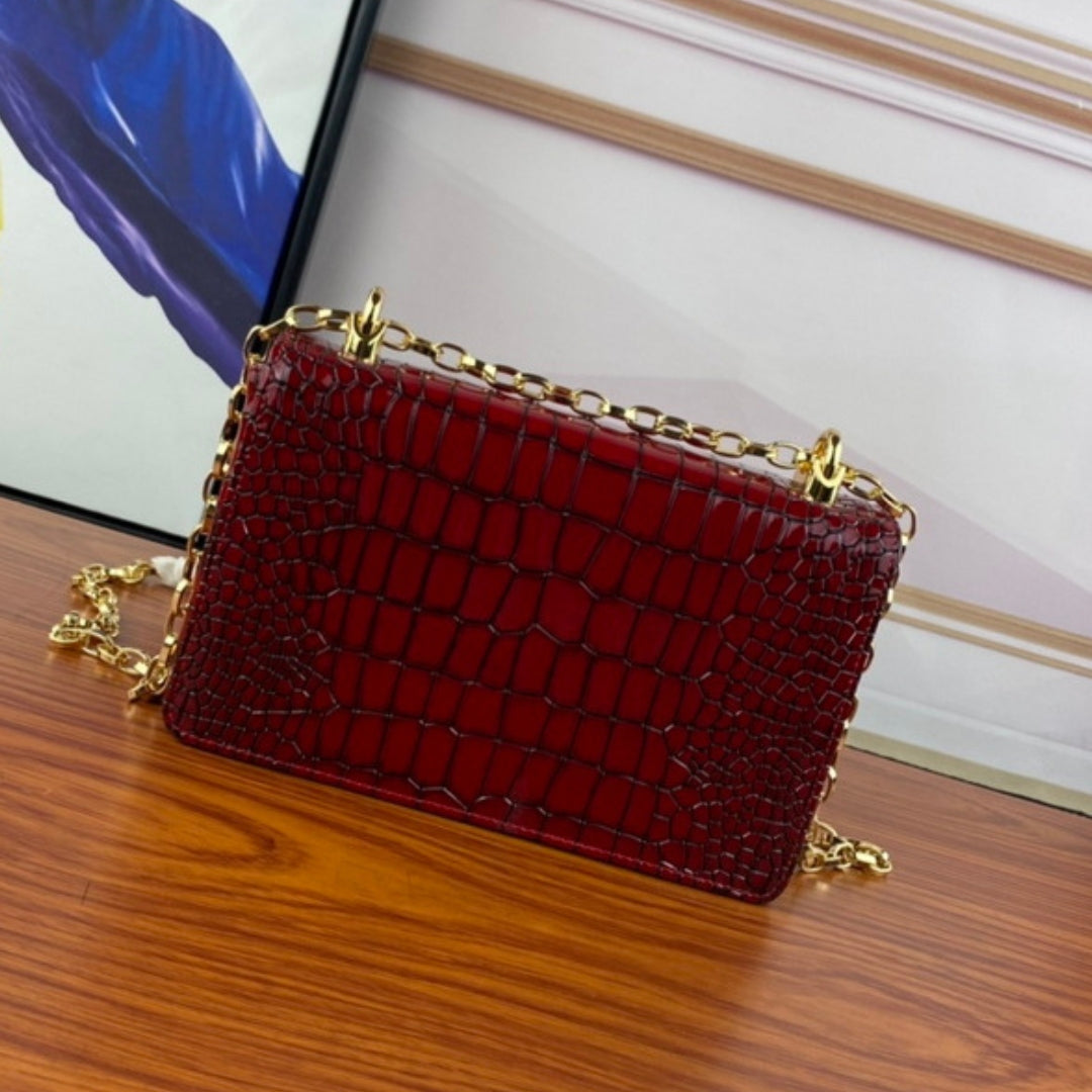 Bolsa DG tiracolo Girls Vermelho com detalhes 21cm