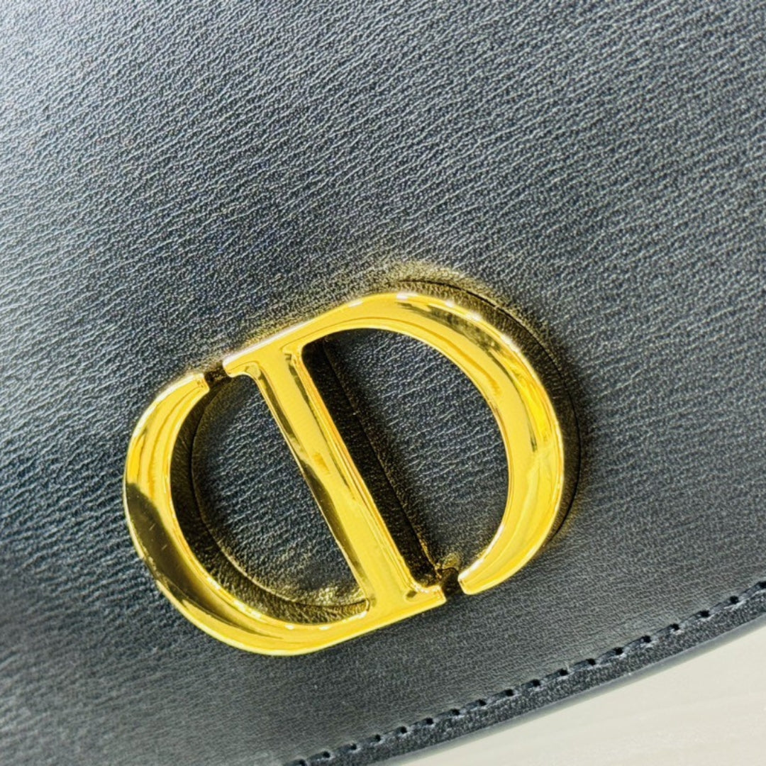 Bolsa Dio 30 Montaigne Avenue Top Handle Preto 19cm