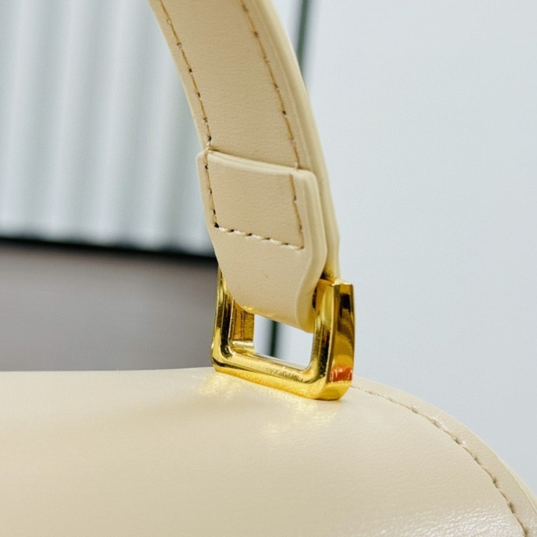 Bolsa Dio 30 Montaigne Avenue Top Handle bege 19cm