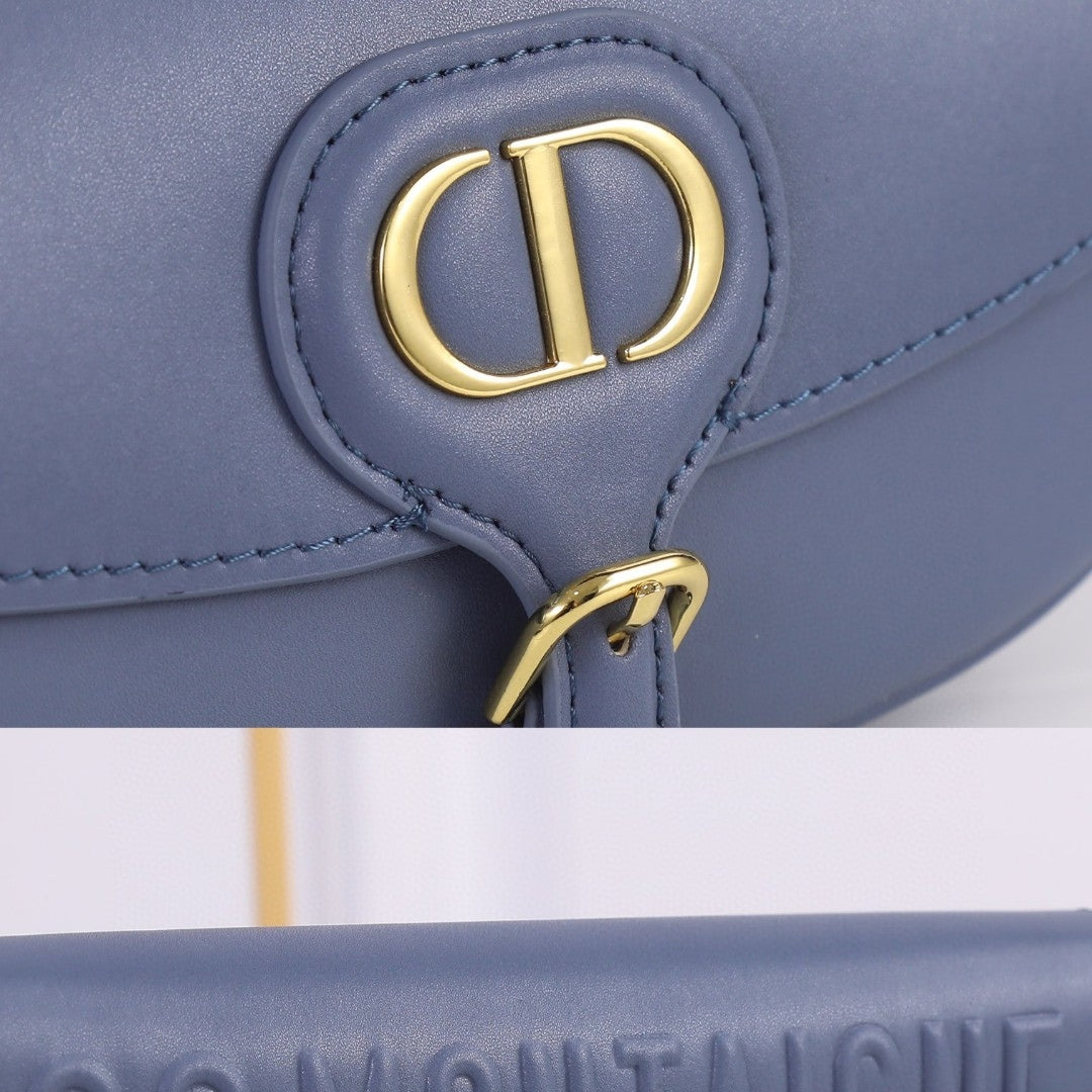 Bolsa Dio Bobby West-East Pequena Azul 22cm