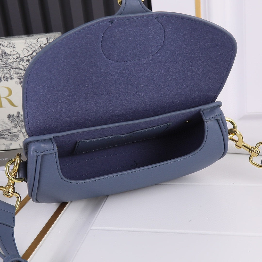 Bolsa Dio Bobby West-East Pequena Azul 22cm