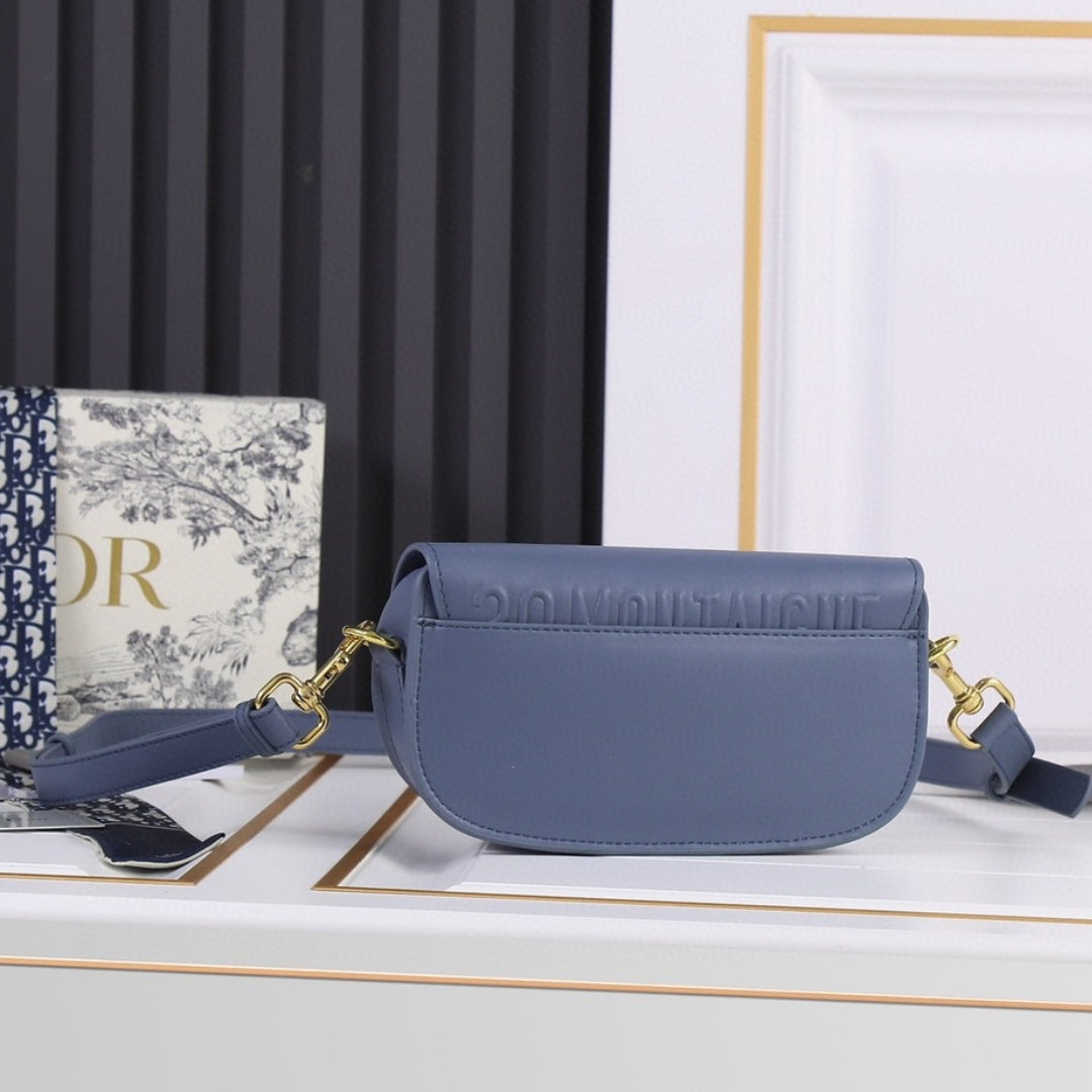 Bolsa Dio Bobby West-East Pequena Azul 22cm