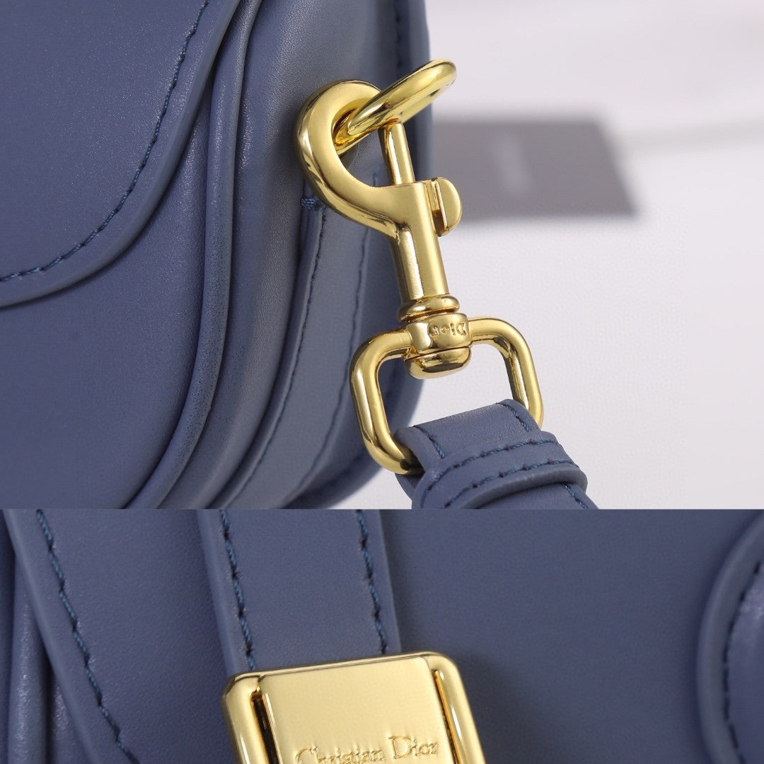 Bolsa Dio Bobby West-East Pequena Azul 22cm