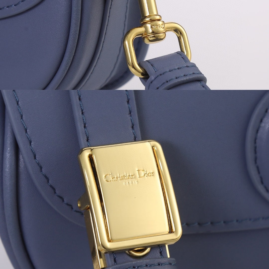 Bolsa Dio Bobby West-East Pequena Azul 22cm