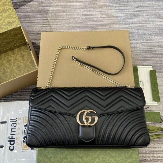 Bolsa GG Marmont Grande Preto 40cm