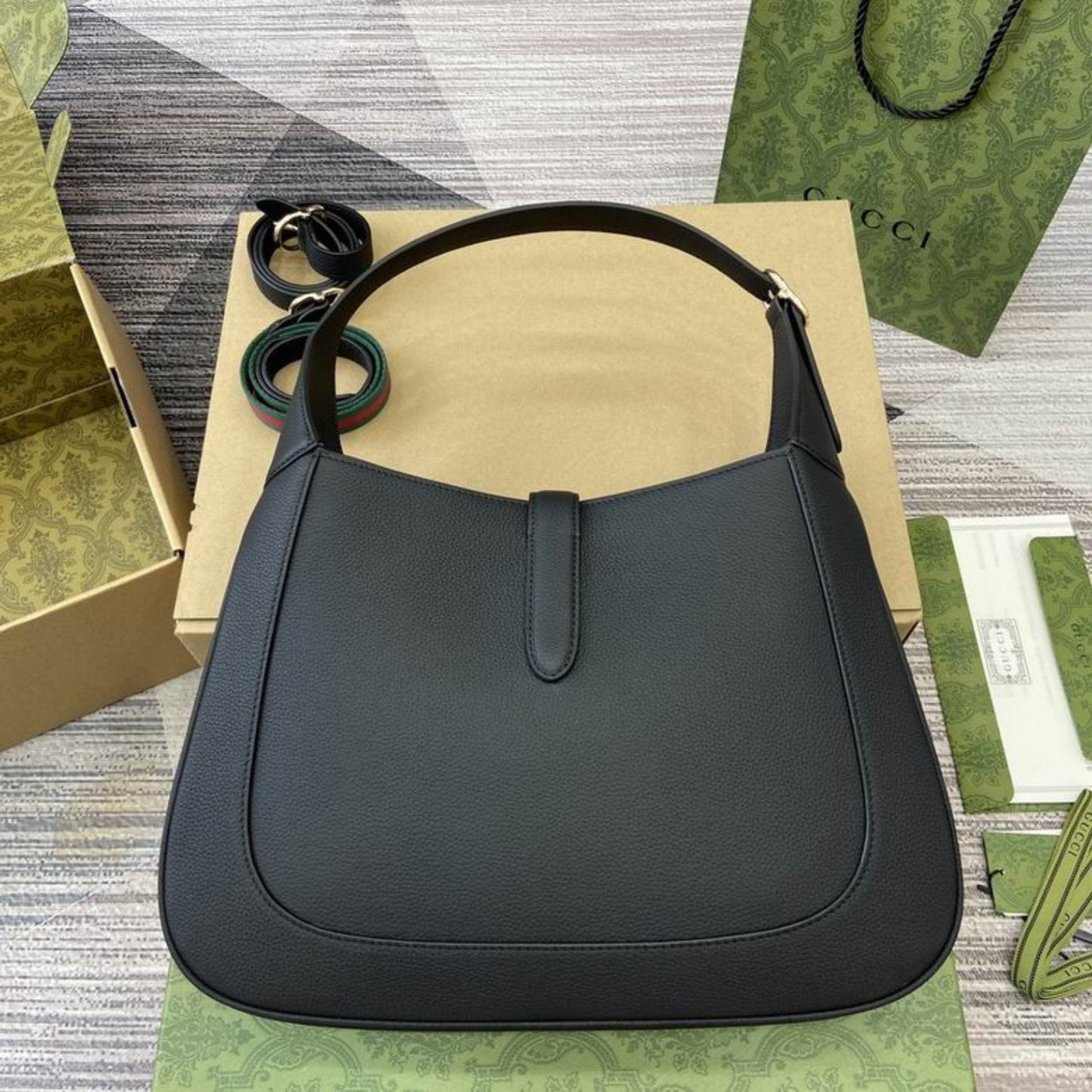 Bolsa GG Jackie Preto 35cm