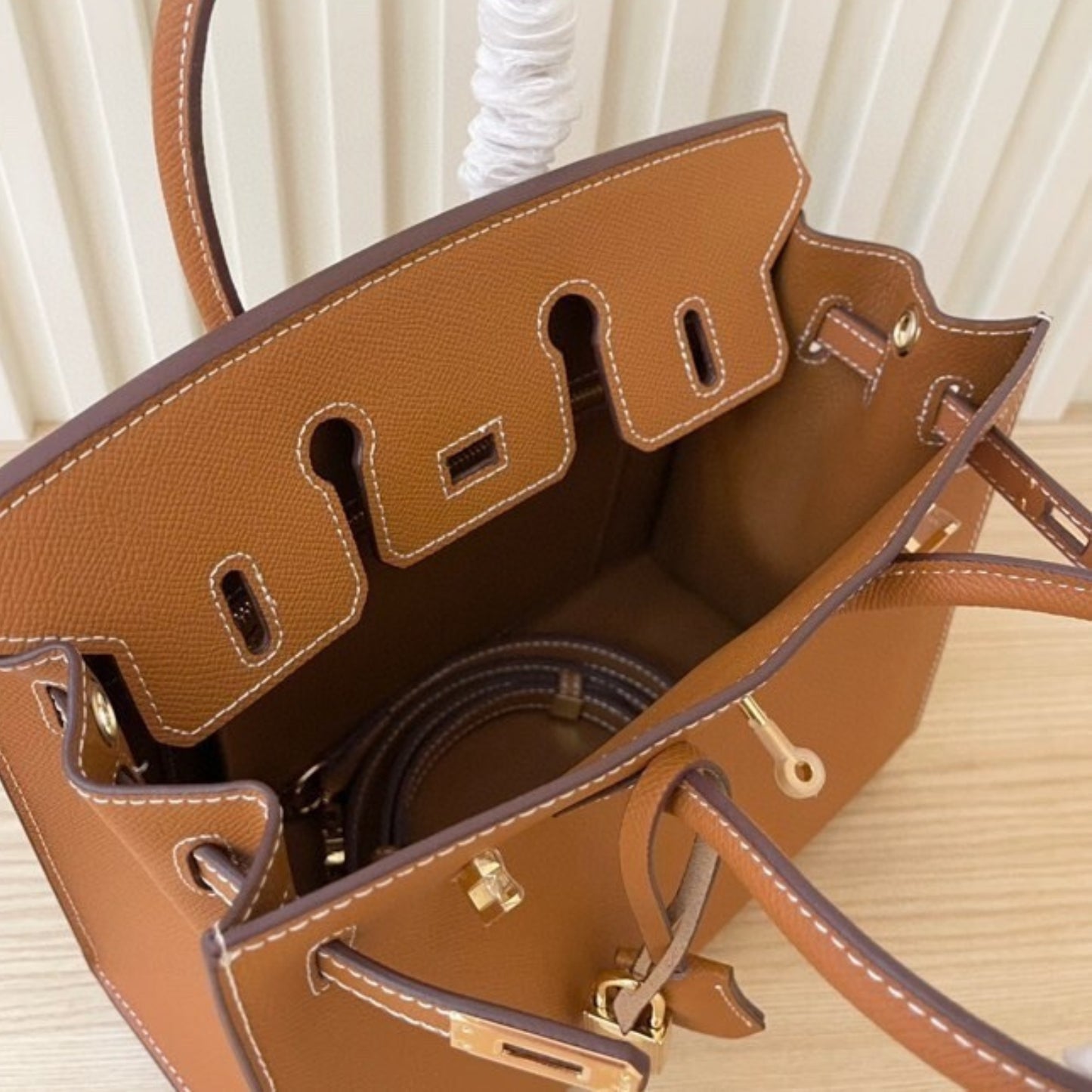 Bolsa HRMS Birkin Marrom II 25cm