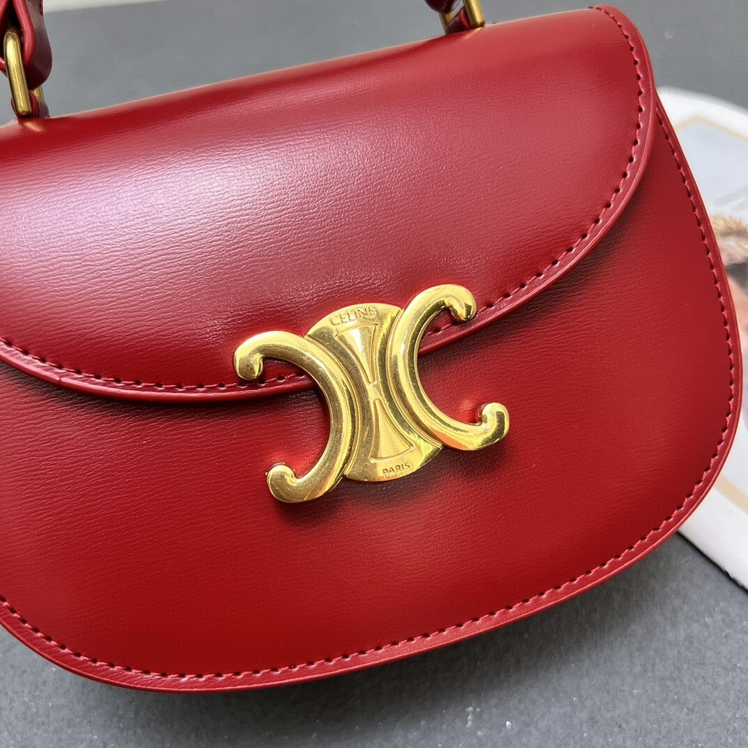 Bolsa CLNE Mini Besace Vermelho 17cm