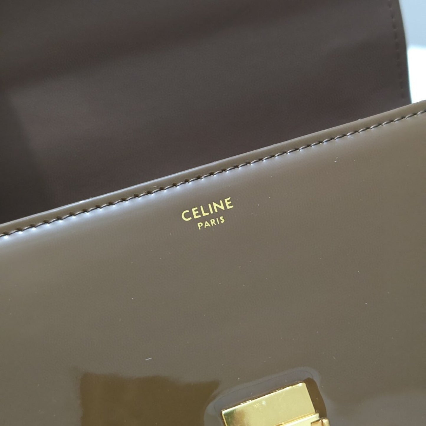 Bolsa CLNE Garance Teen pequena Marrom 18,5cm
