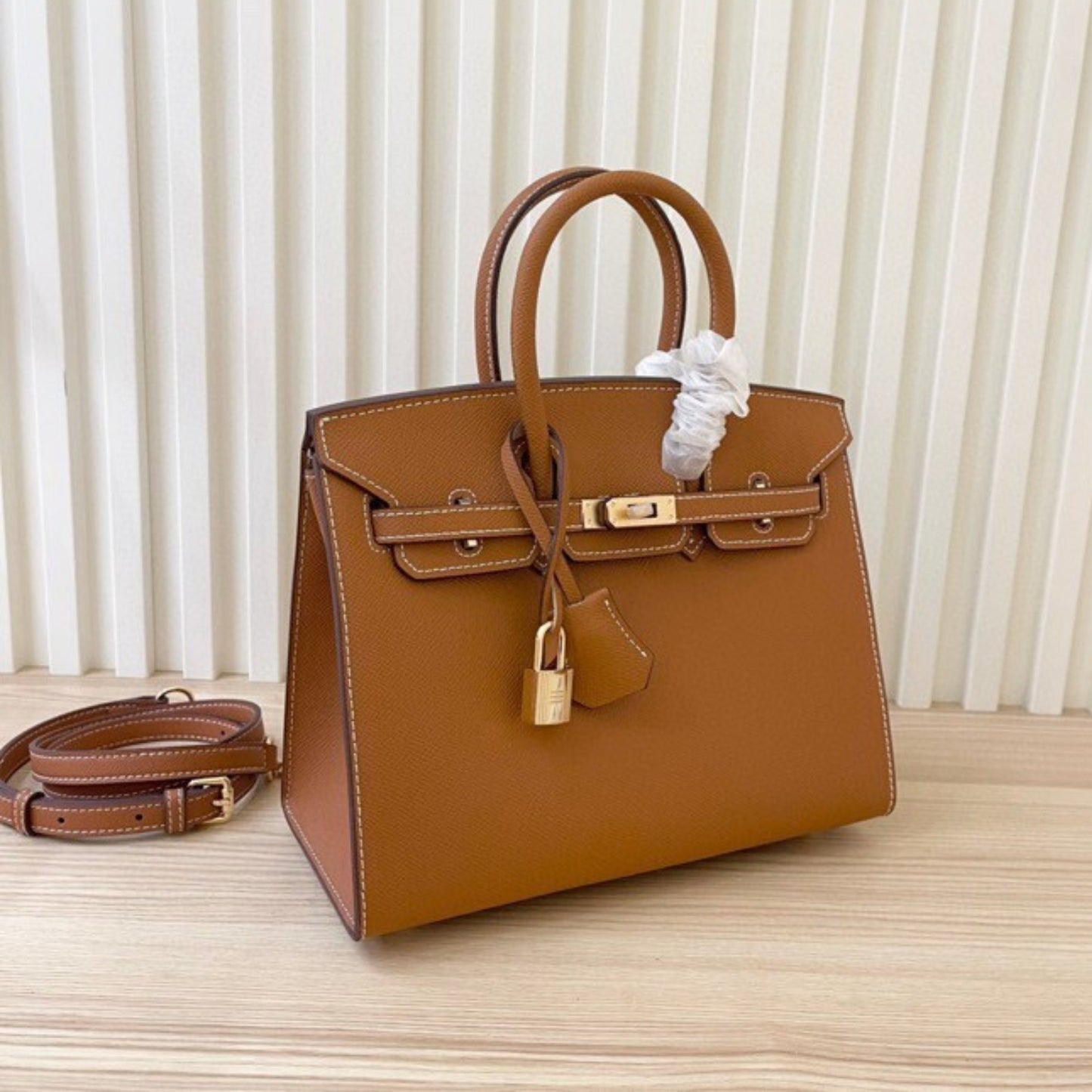 Bolsa HRMS Birkin Marrom II 25cm