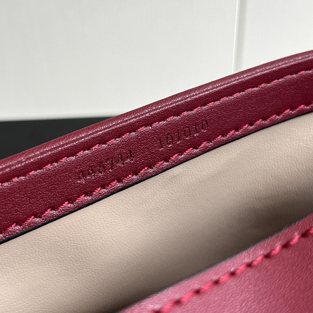 Bolsa GG Marmont Pequena Vermelha 22cm