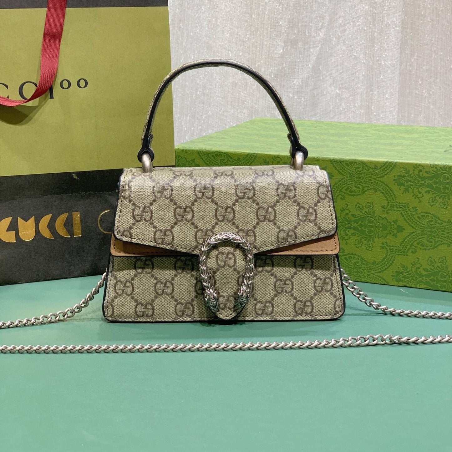 Bolsa GG Dionysus canvas Mini 18cm