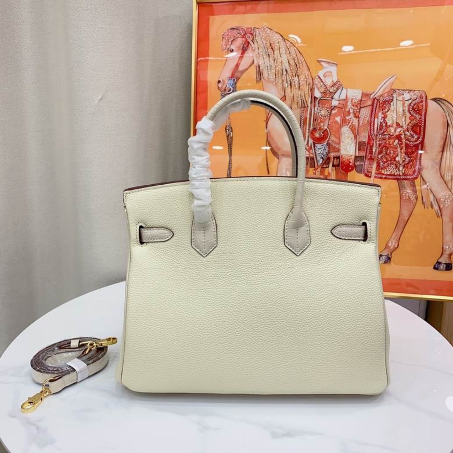 Bolsa HRMS Birkin Off White