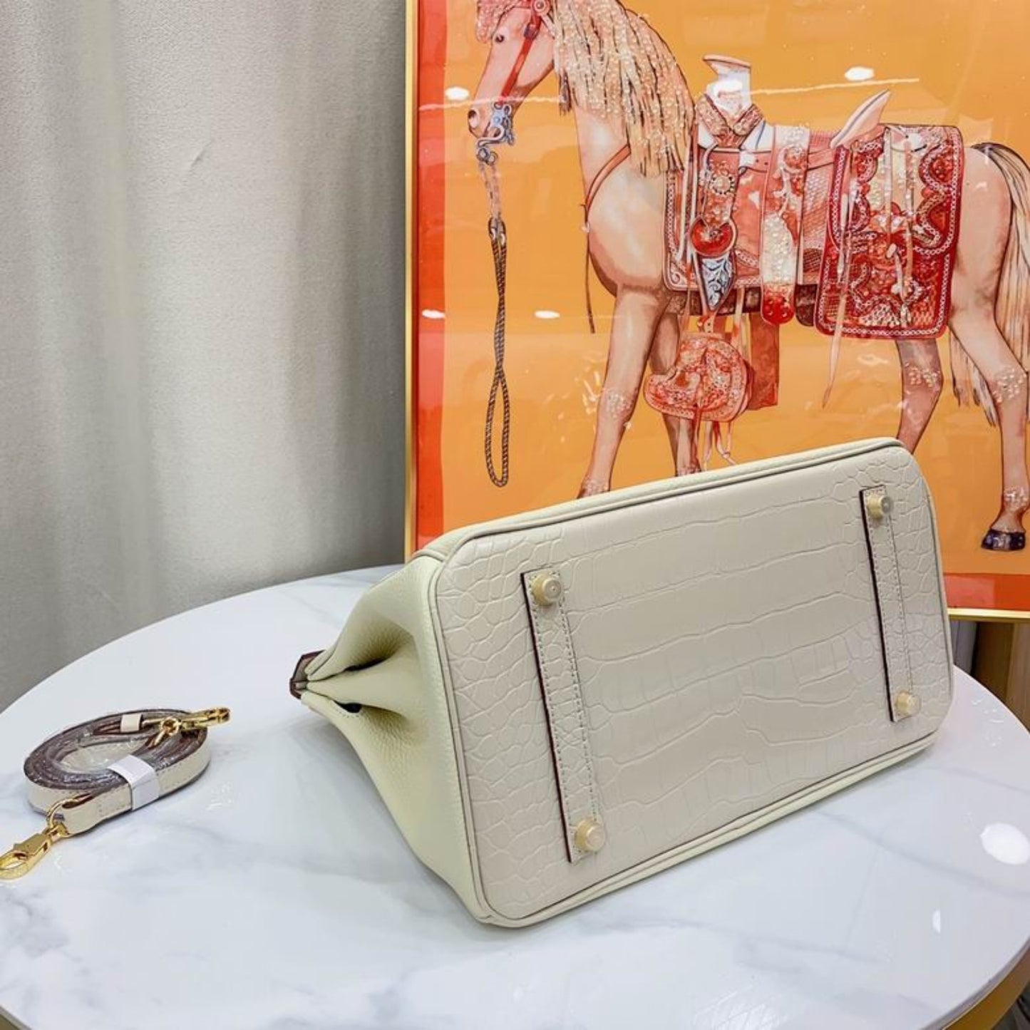 Bolsa HRMS Birkin Off White