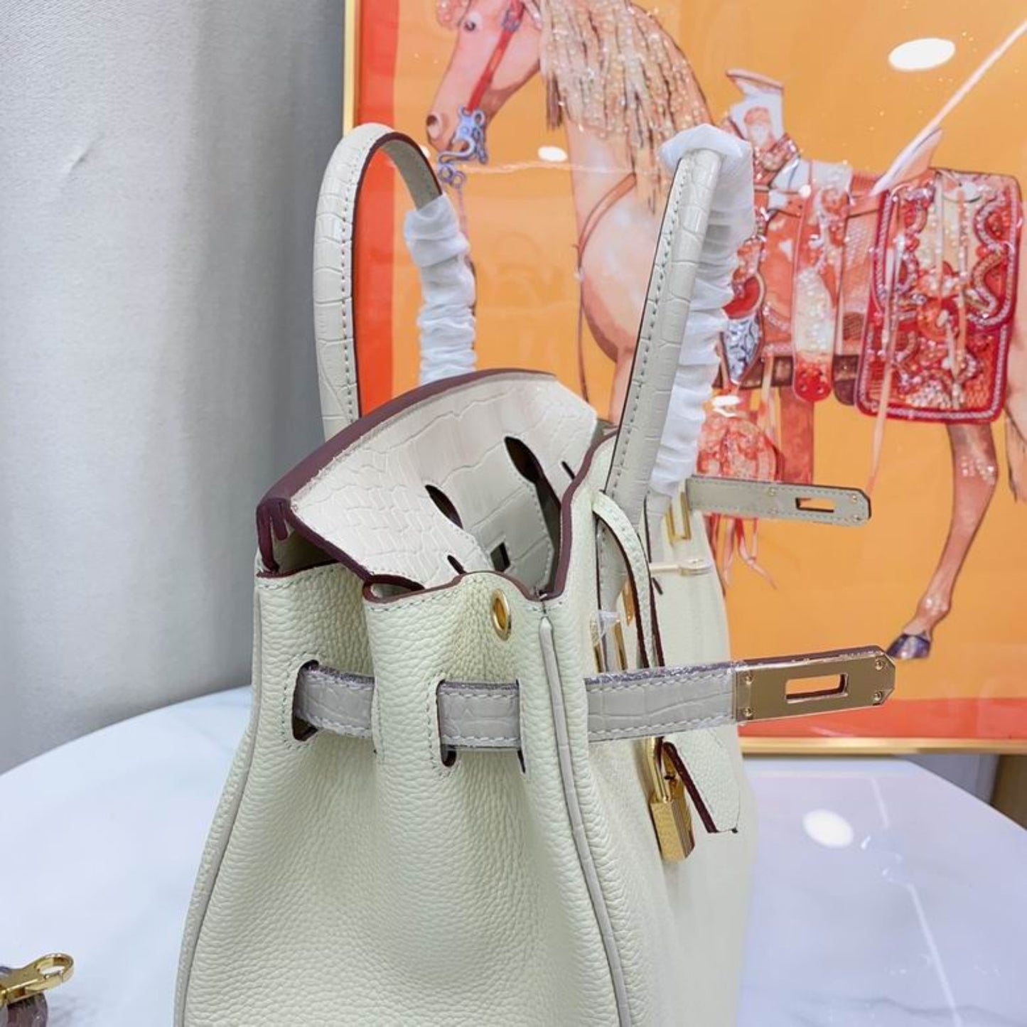 Bolsa HRMS Birkin Off White