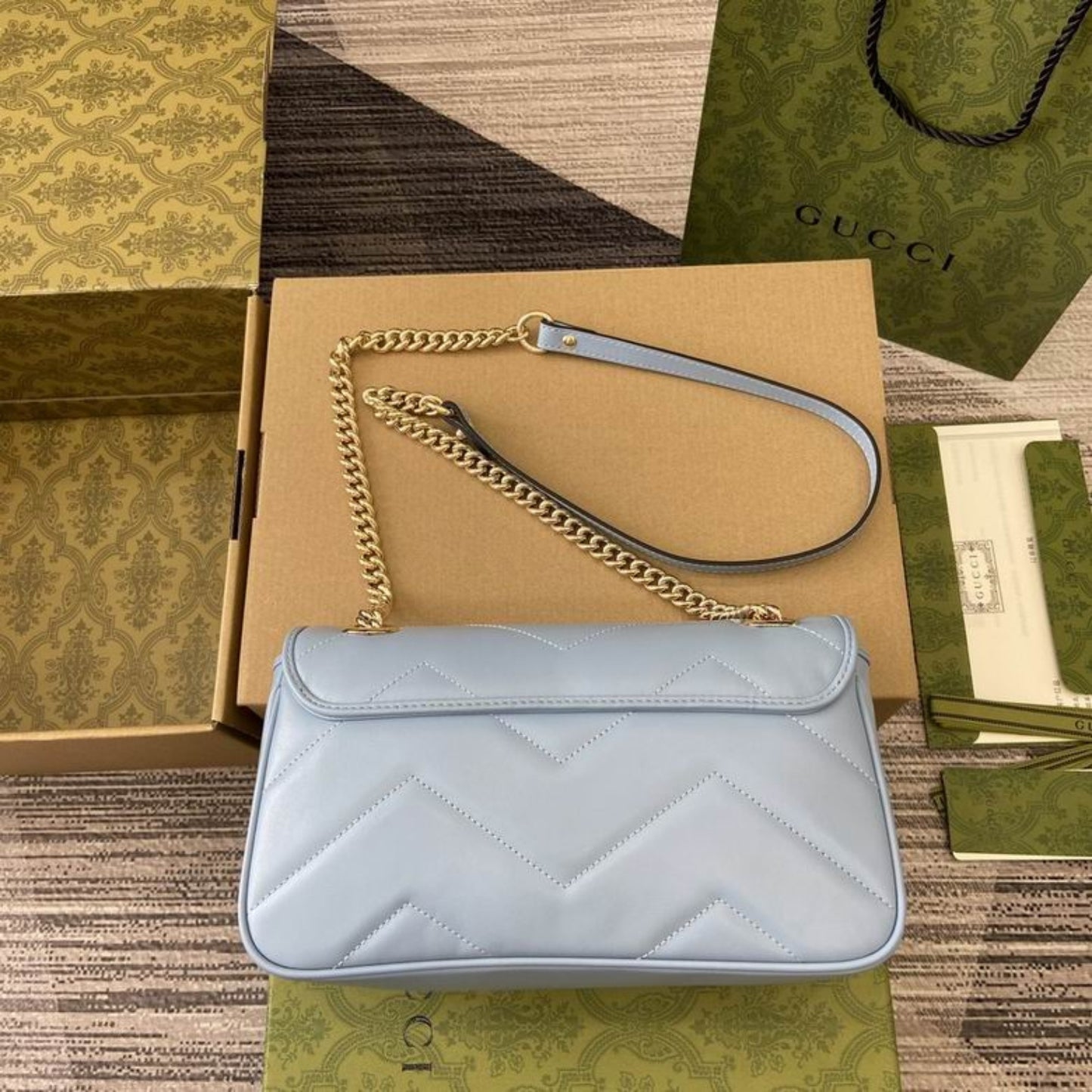 Bolsa GG marmont Média Lilas 26cm