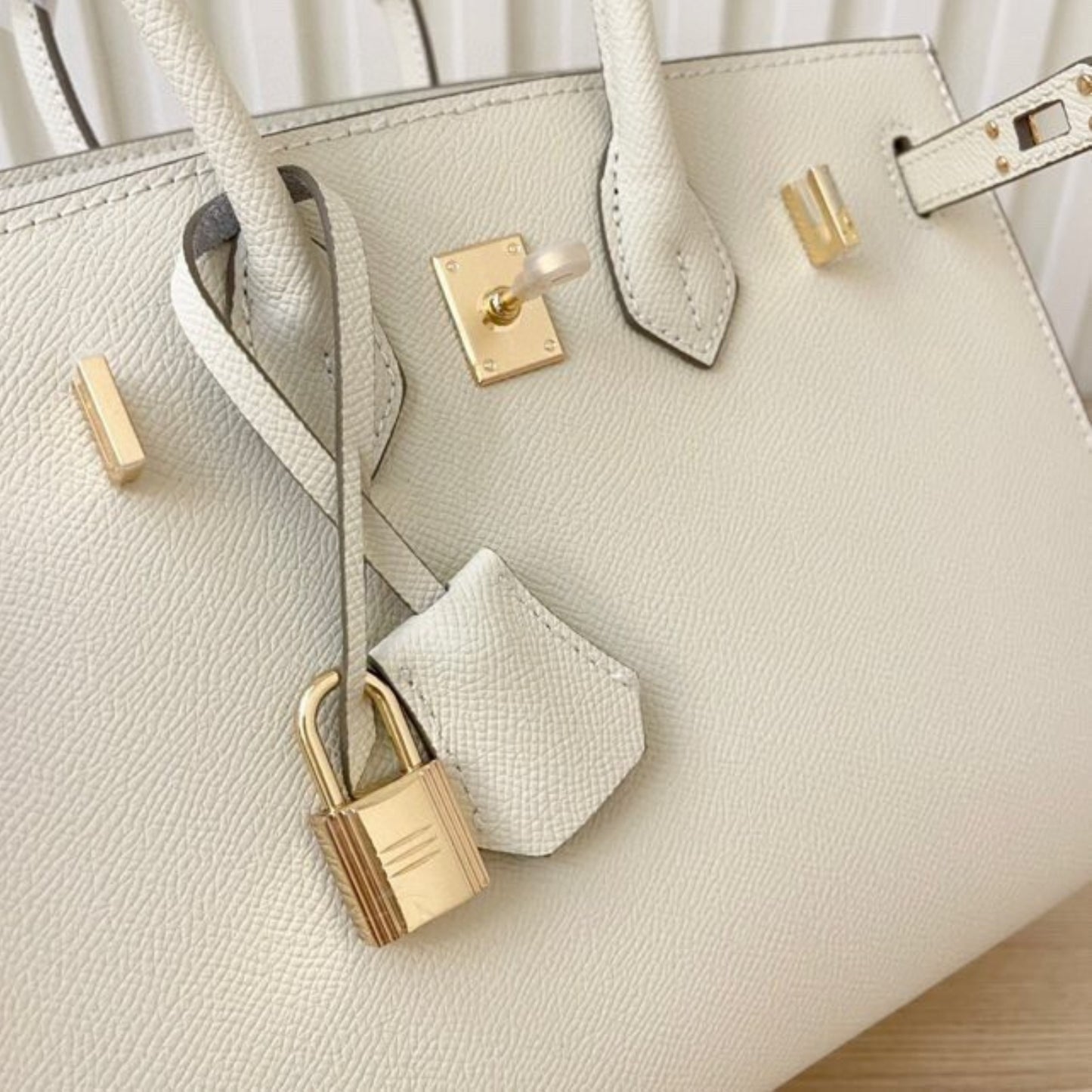 Bolsa HRMS Birkin Off White II 25cm