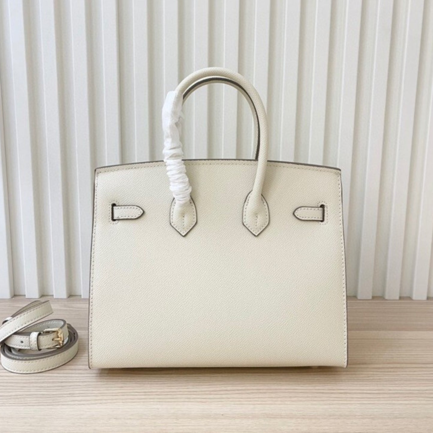 Bolsa HRMS Birkin Off White II 25cm
