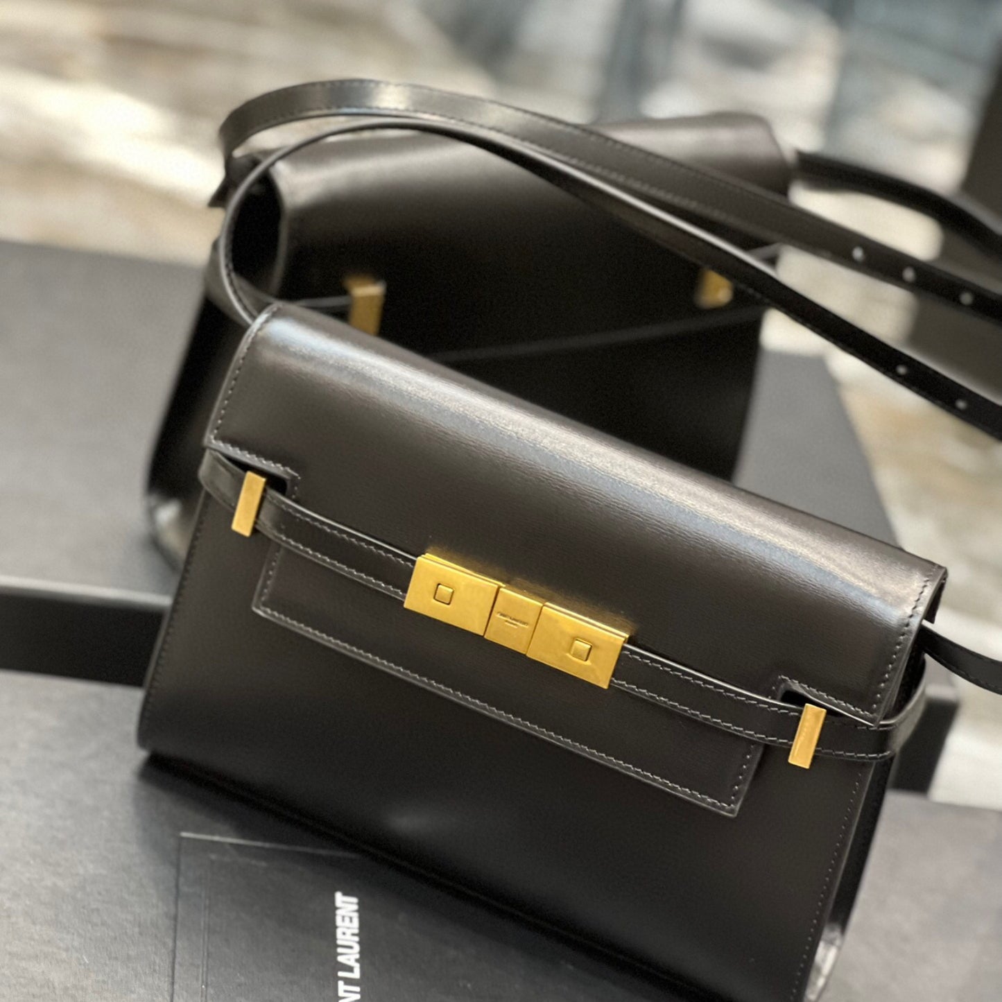 Bolsa YSL Manhattan Preta pequena