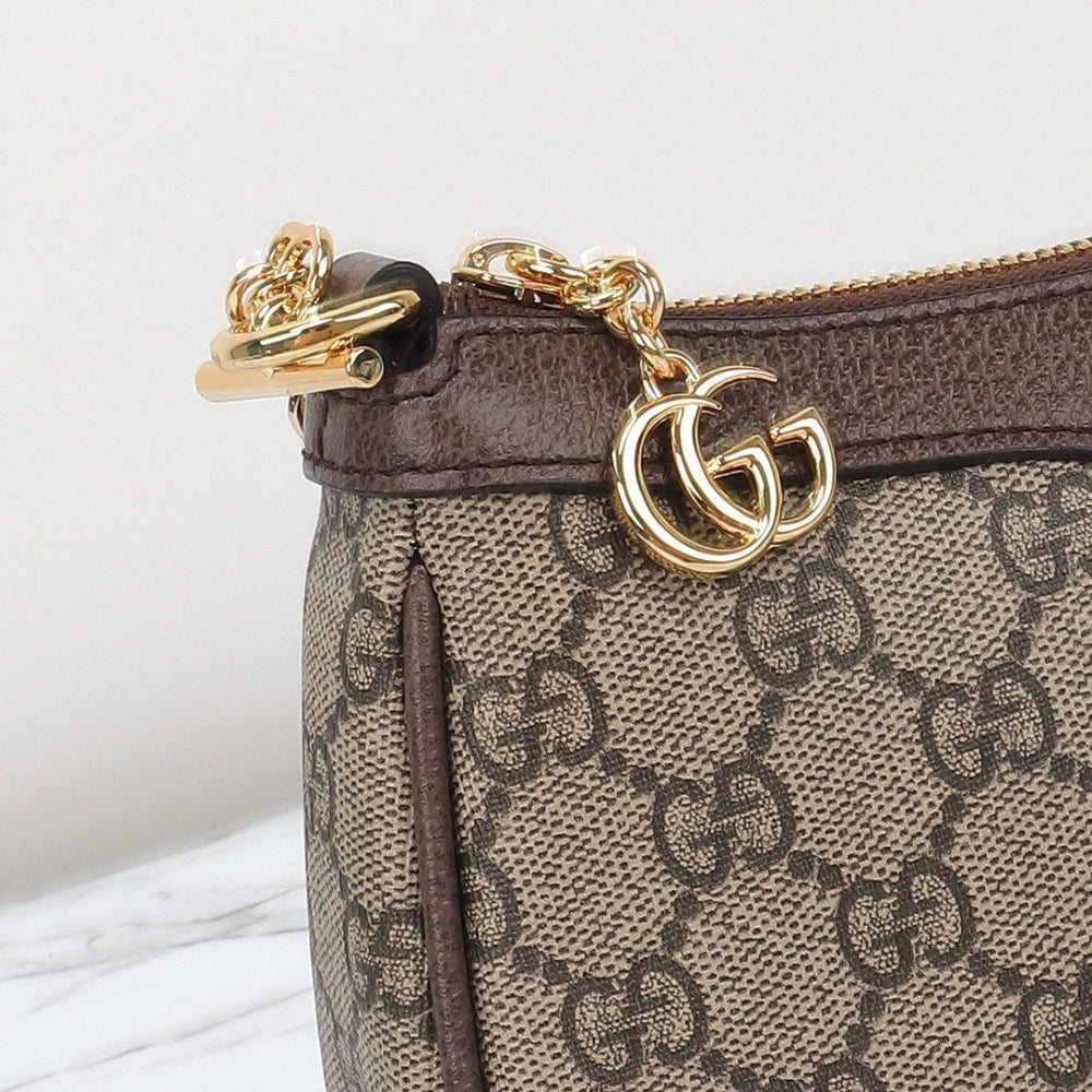 Bolsa GG Mini Ophidia com alça extra e Canvas 25cm