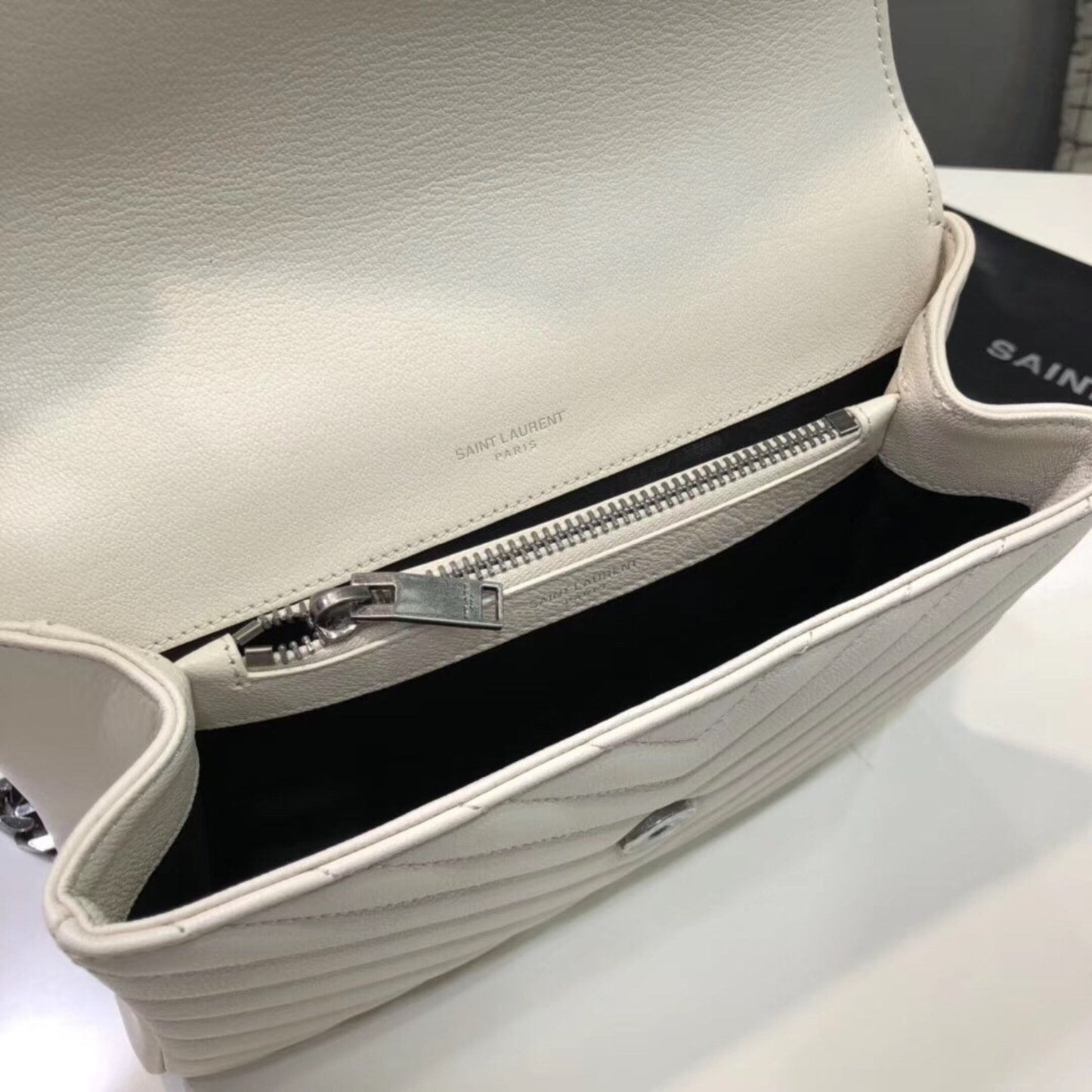 Bolsa YSL College Média Branca