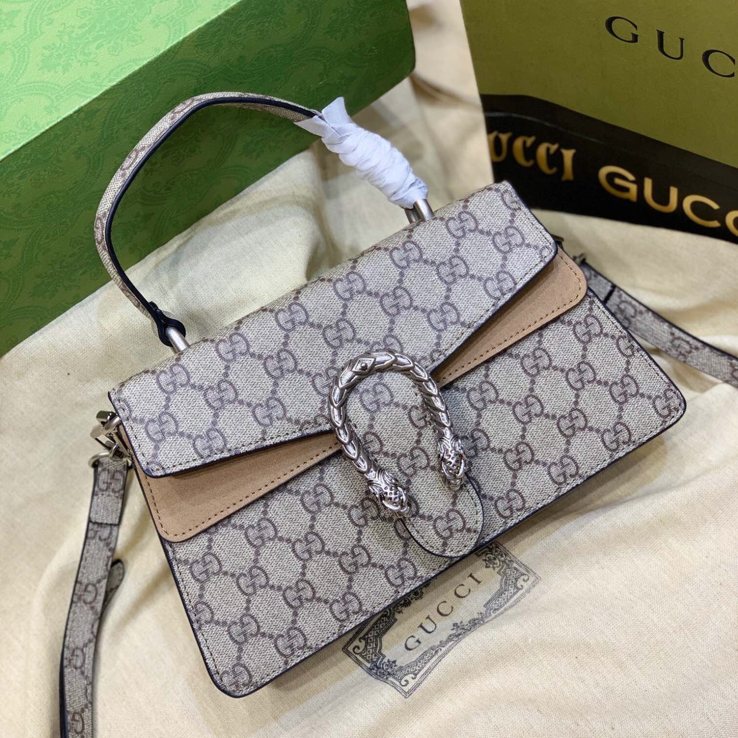 Bolsa GG Dionysus canvas pequena 24cm