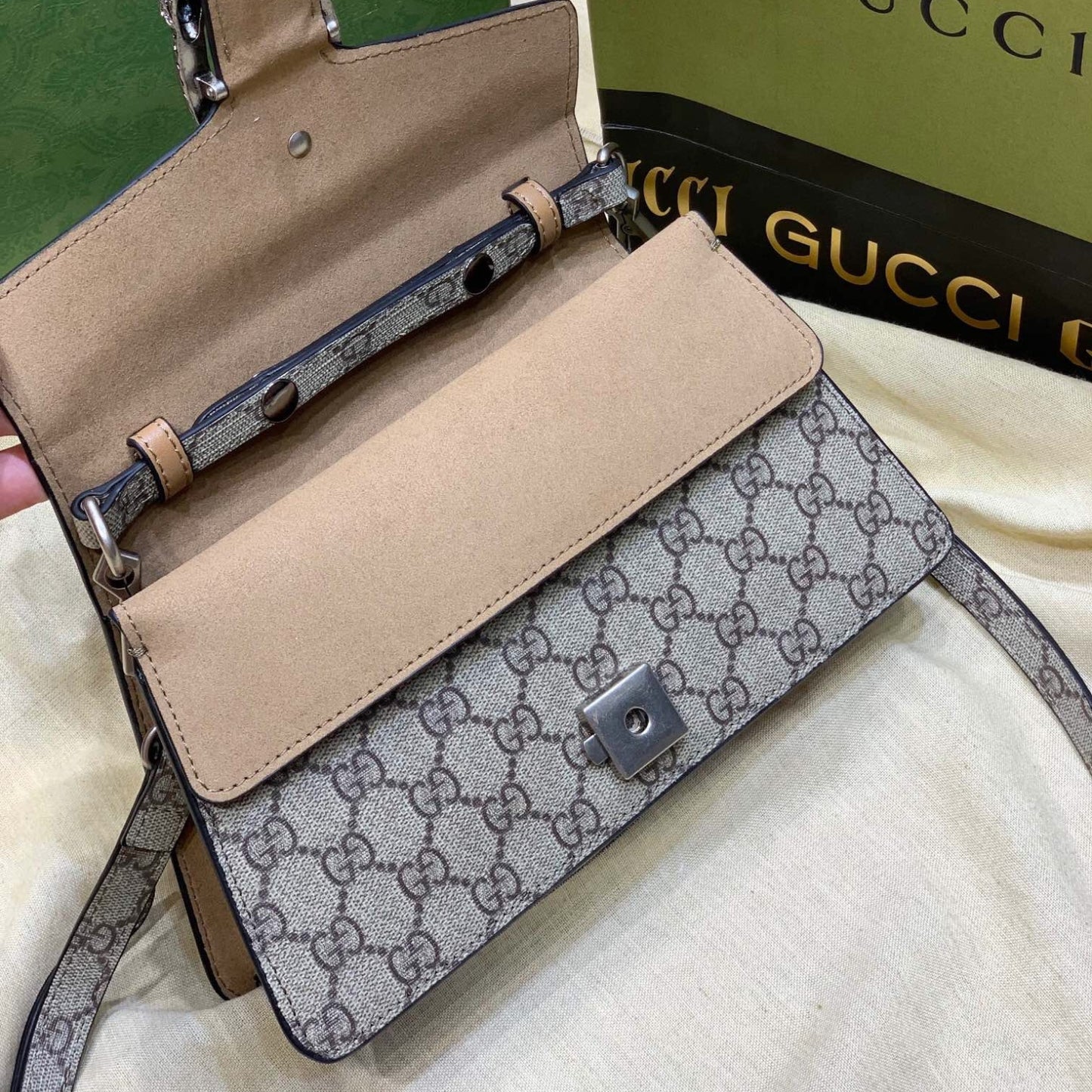Bolsa GG Dionysus canvas pequena 24cm