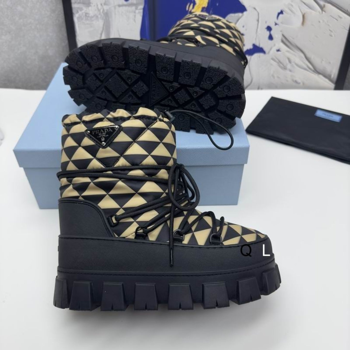 Bota PRD Apres Preto e bege