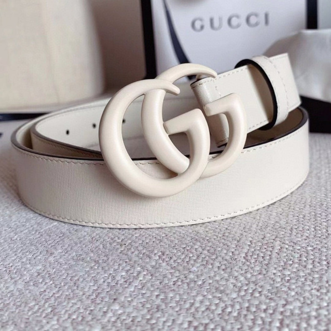 Cinto GG Branco com Branco 3cm de largura