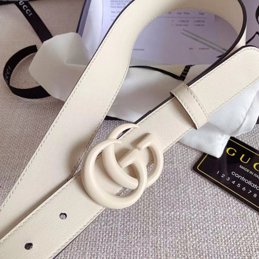 Cinto GG Branco com Branco 3cm de largura