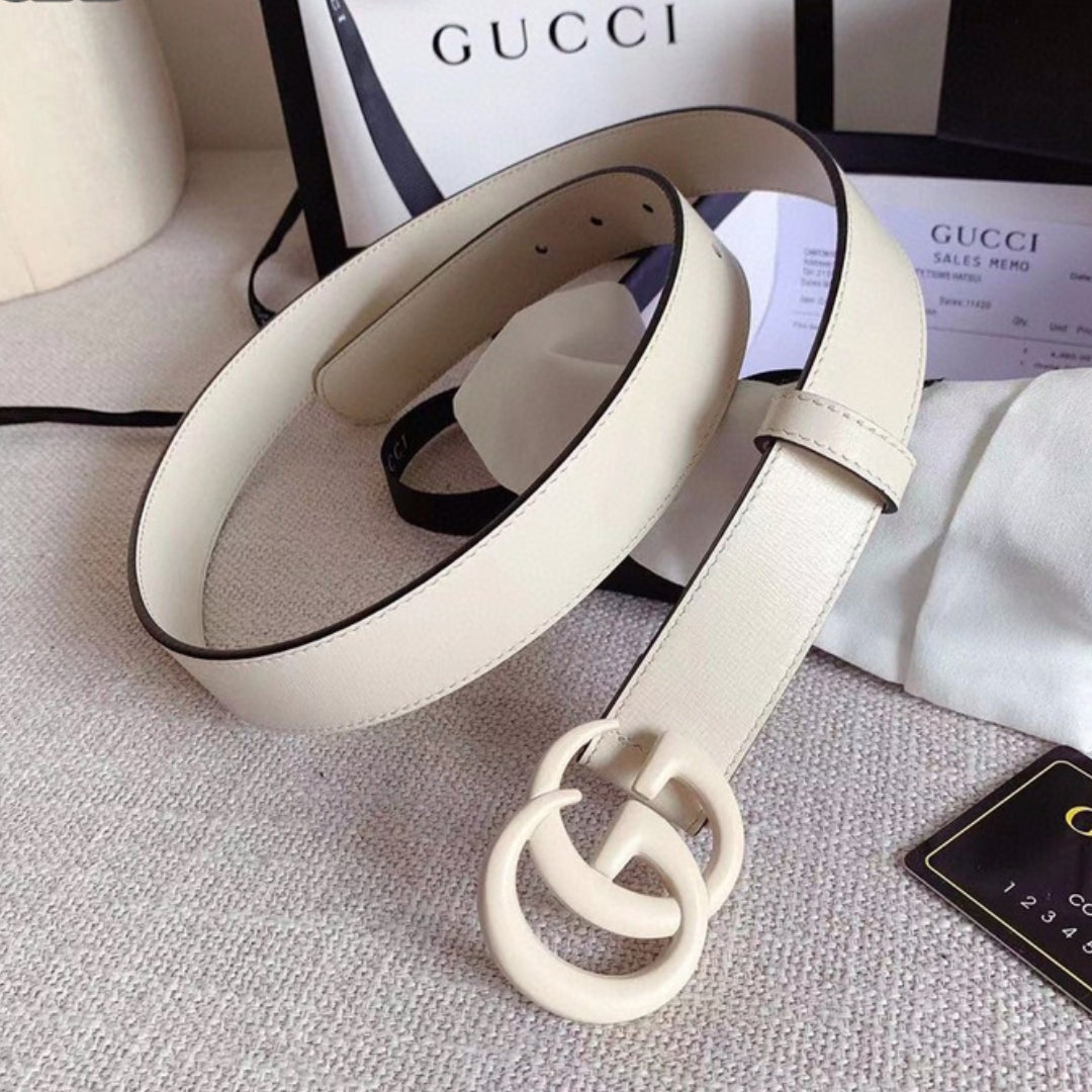 Cinto GG Branco com Branco 3cm de largura