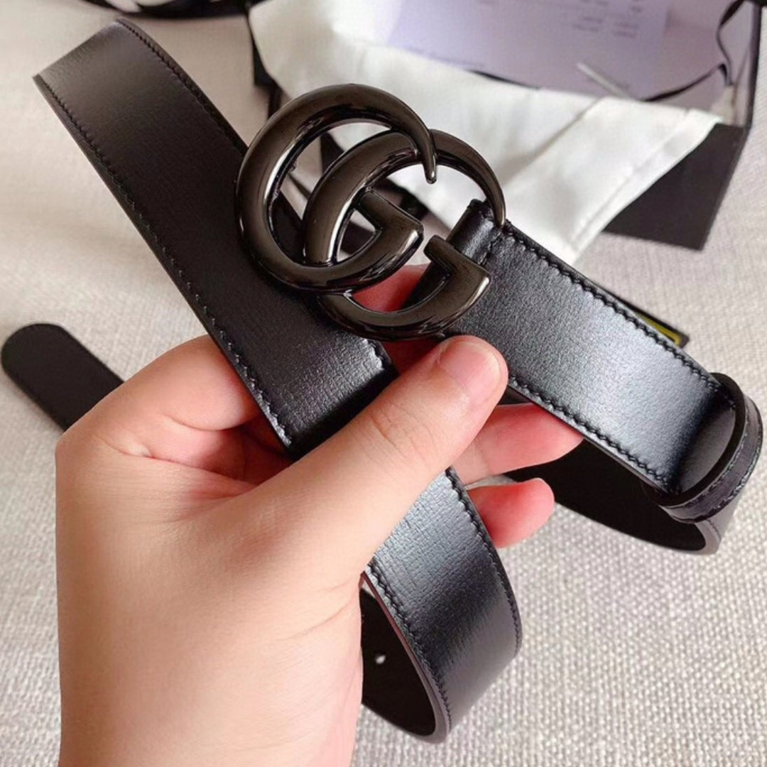 Cinto GG Preto com Preto 3cm de largura