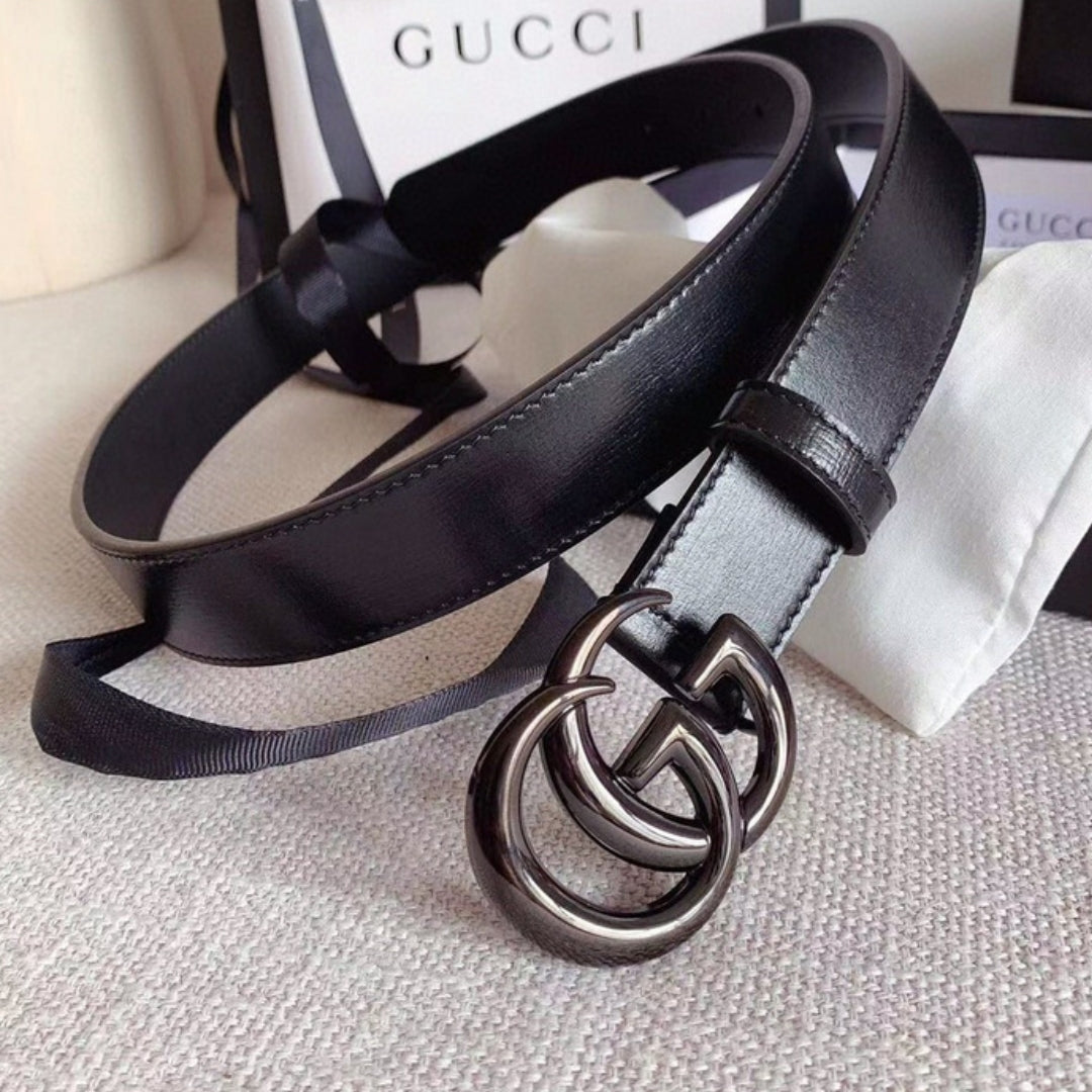 Cinto GG Preto com Preto 3cm de largura