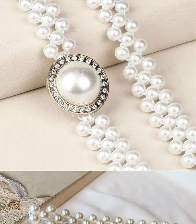 Cinto Feminino Perola Celestial Luxo