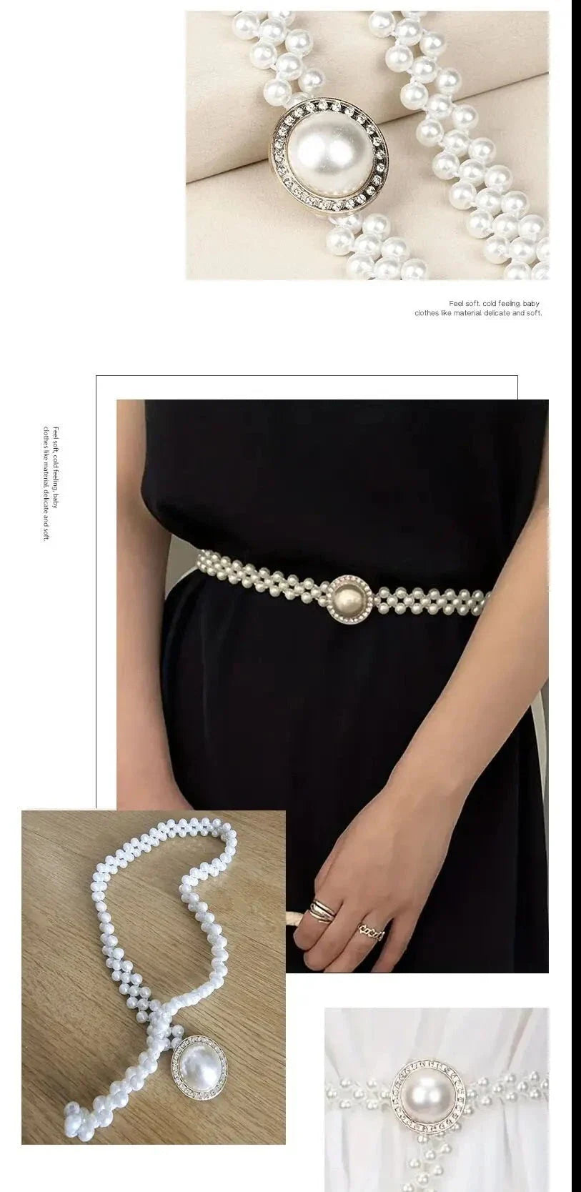 Cinto Feminino Perola Celestial Luxo