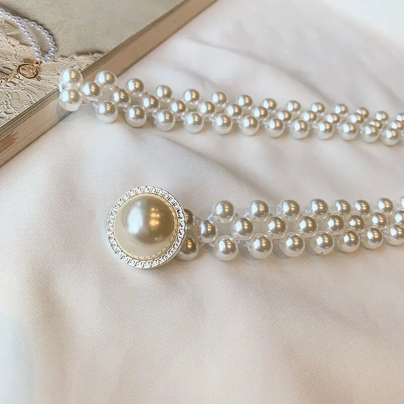 Cinto Feminino Perola Celestial Luxo