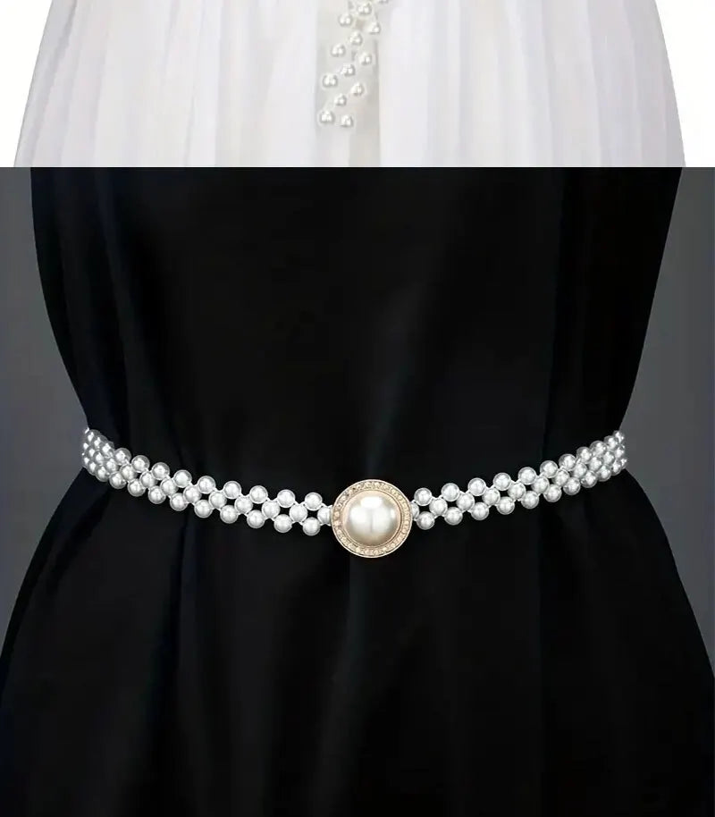 Cinto Feminino Perola Celestial Luxo