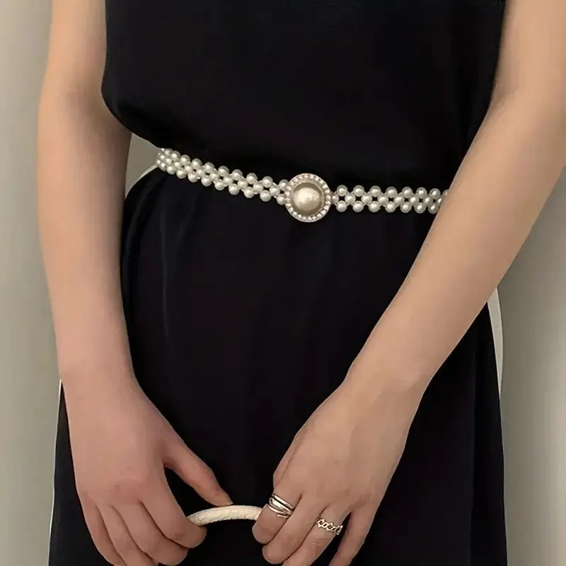 Cinto Feminino Perola Celestial Luxo