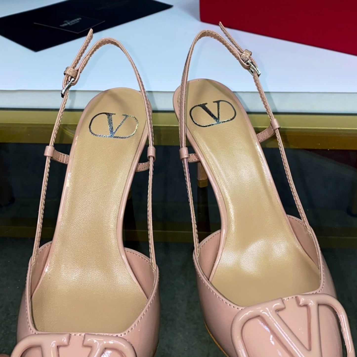 Scarpin VLT Rosa Couro com detalhes Salto 9cm