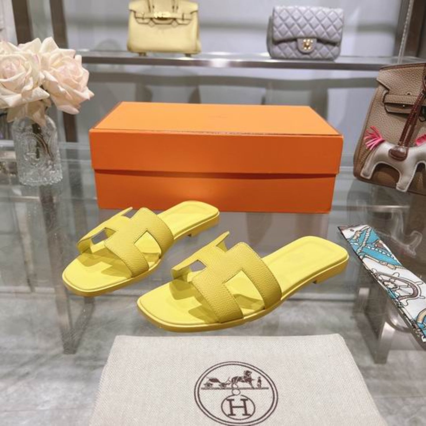 Sandália HRMS Oran Amarelo Claro