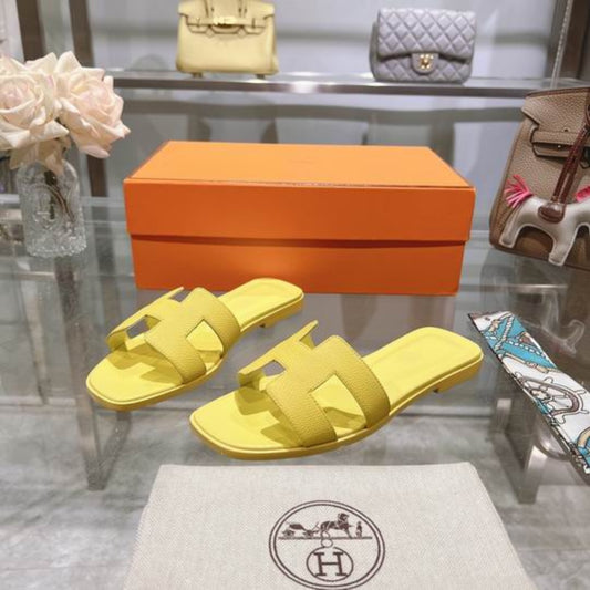 Sandália HRMS Oran Amarelo Claro