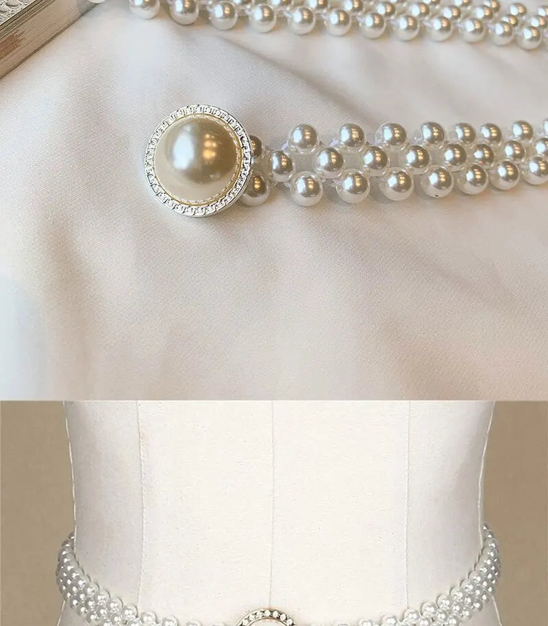 Cinto Feminino Perola Celestial Luxo