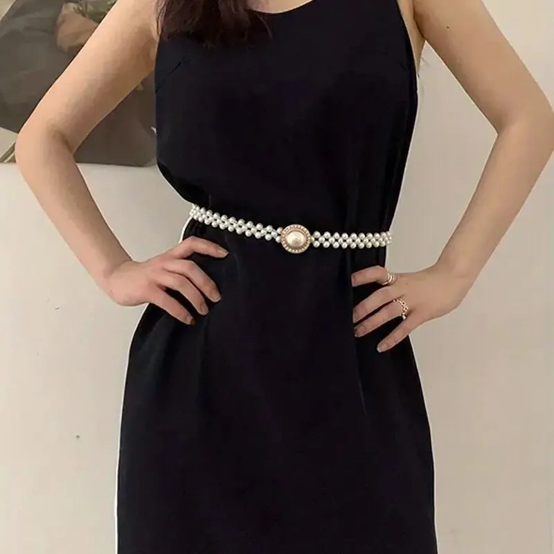 Cinto Feminino Perola Celestial Luxo