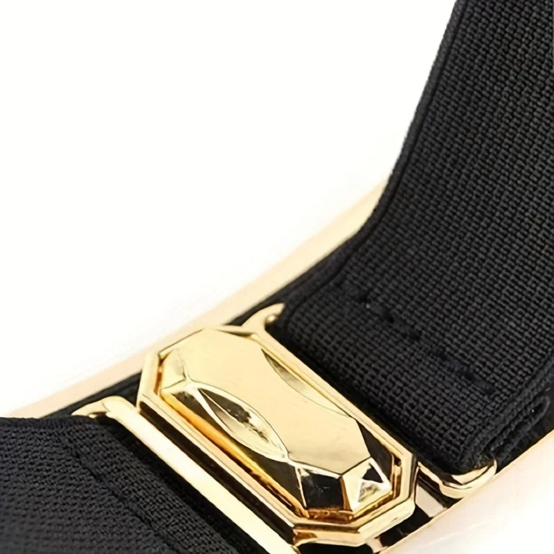 Cinto Feminino Luxo Metallic Glossy
