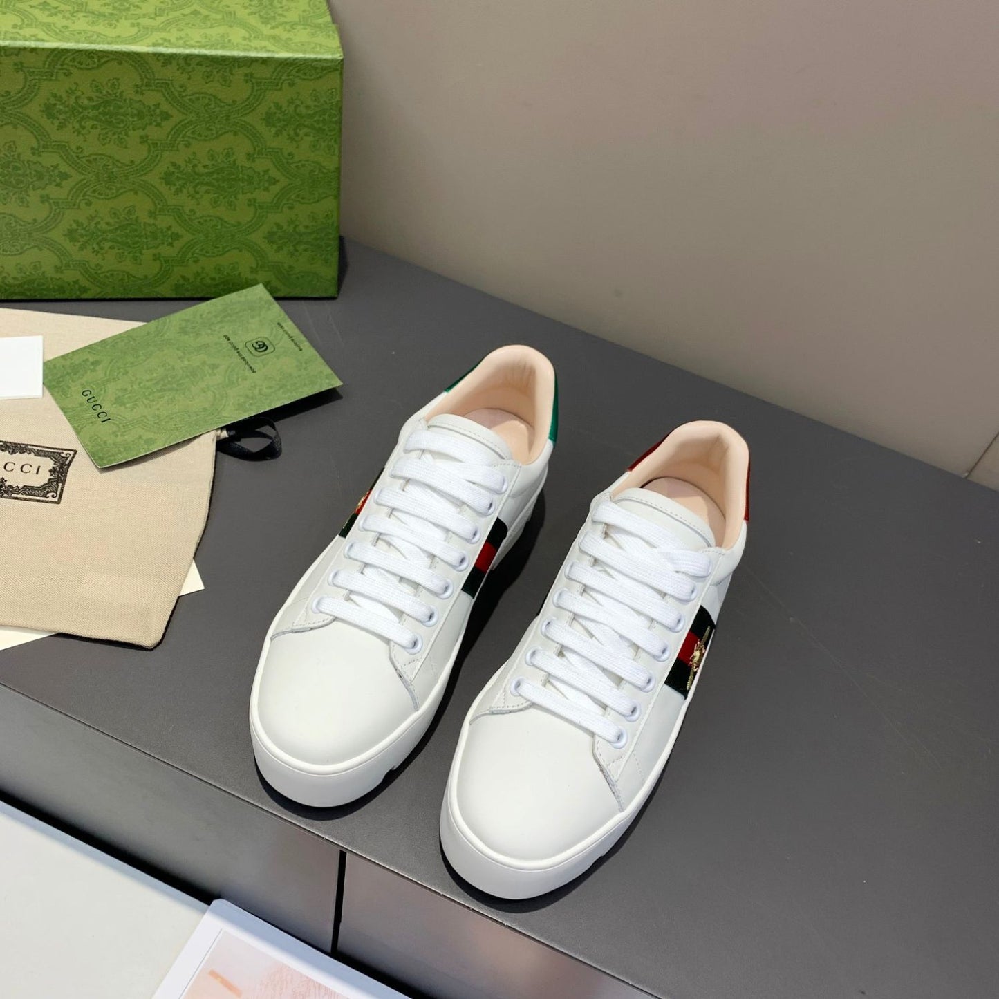 Tenis GG Ace Plataforma Web Branco