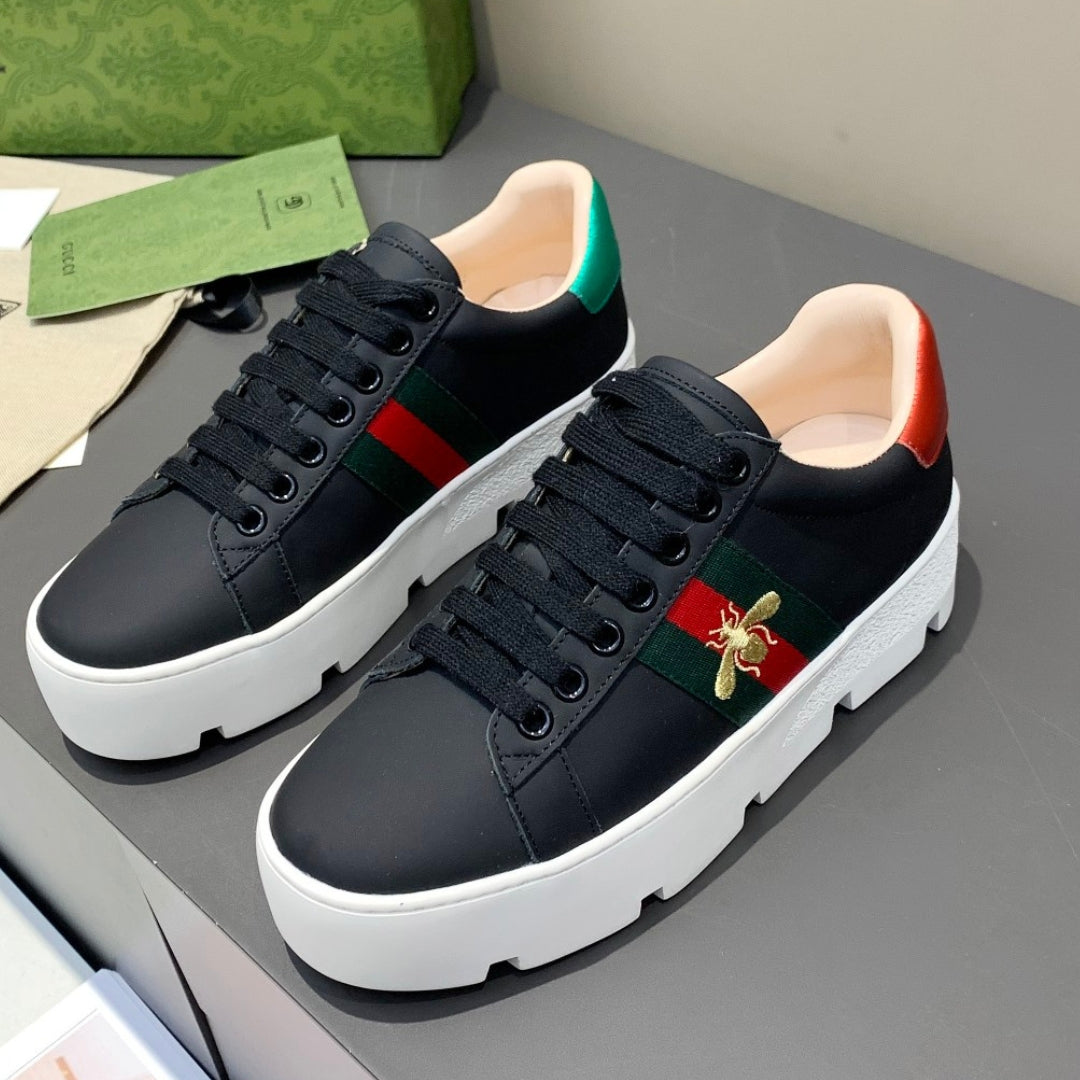 Tenis GG Ace Plataforma Web Preto Abelha