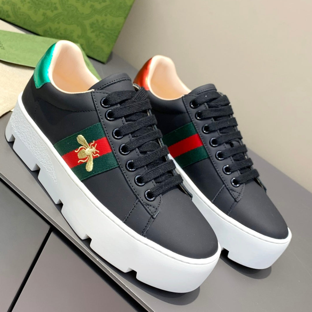 Tenis GG Ace Plataforma Web Preto Abelha