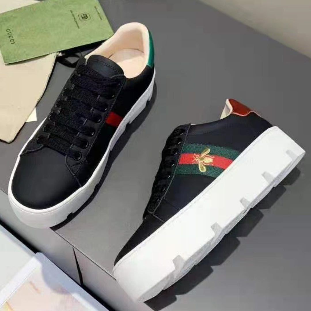 Tenis GG Ace Plataforma Web Preto Abelha
