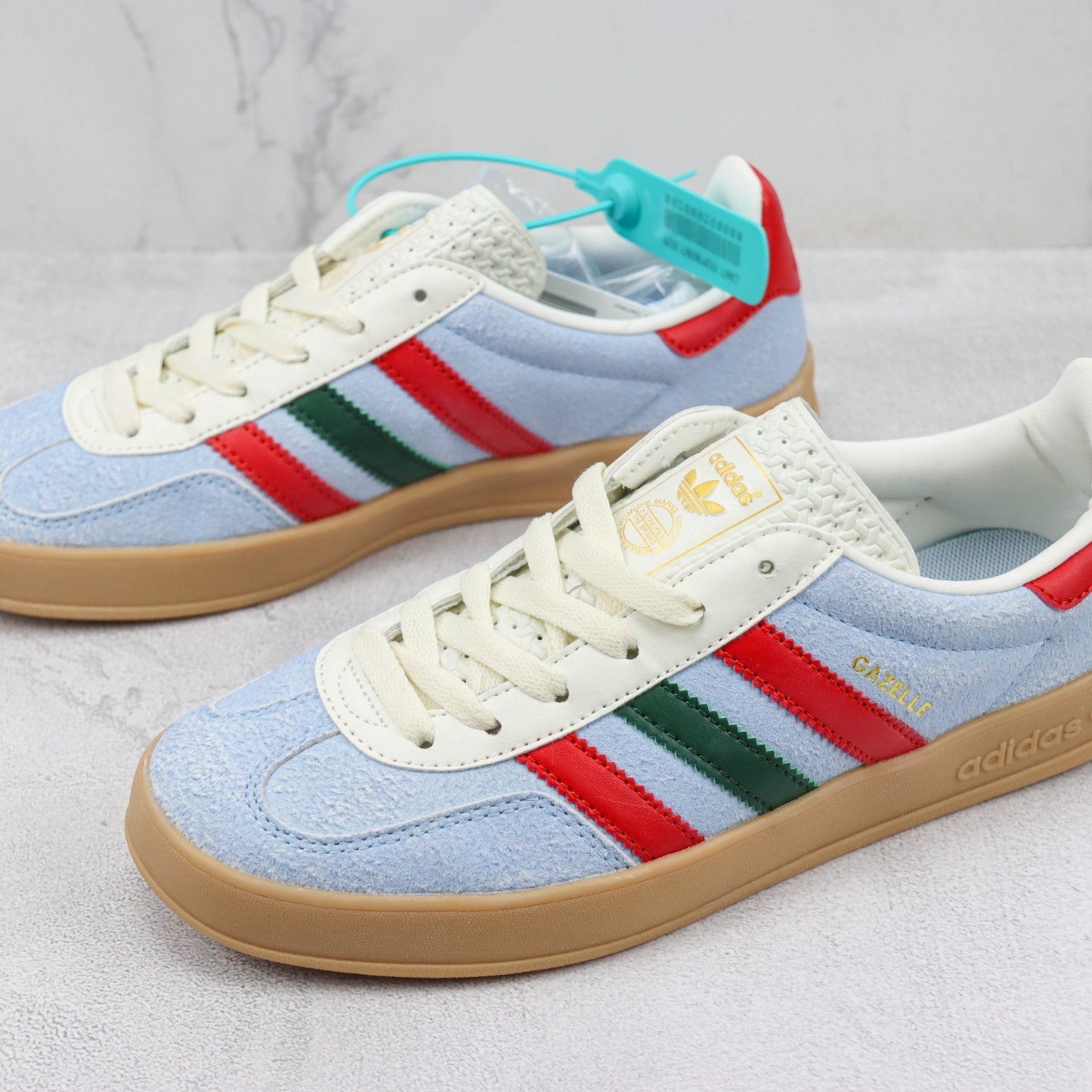 Tenis GG x Ads Gazelle Azul com Vermelho e Verde